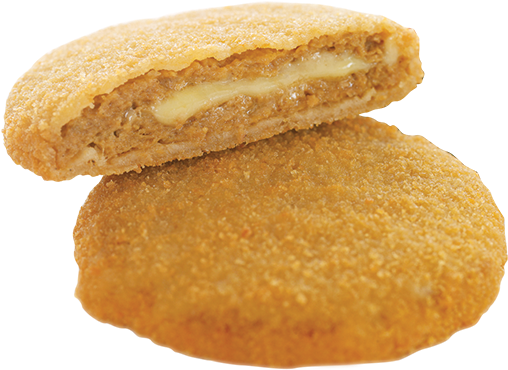 Crumbed Veal & Cheese - Sandwich Cookies (989x650), Png Download