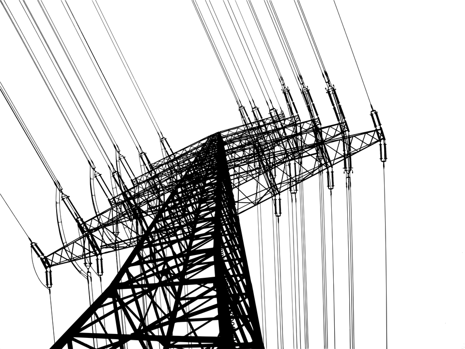 Power Line Photography Black White (960x720), Png Download
