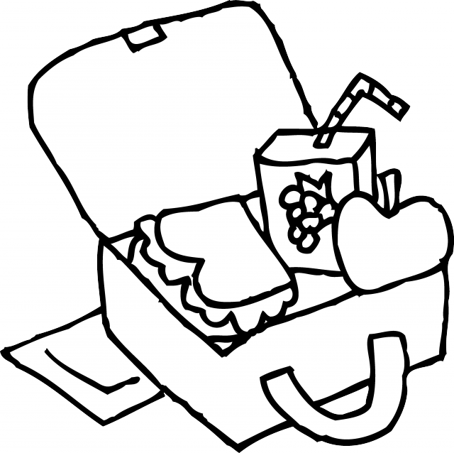 Svg Boxes Clipart Outline - Clipart Lunchbox (640x638), Png Download