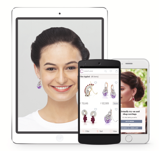 Caratlane App (641x600), Png Download