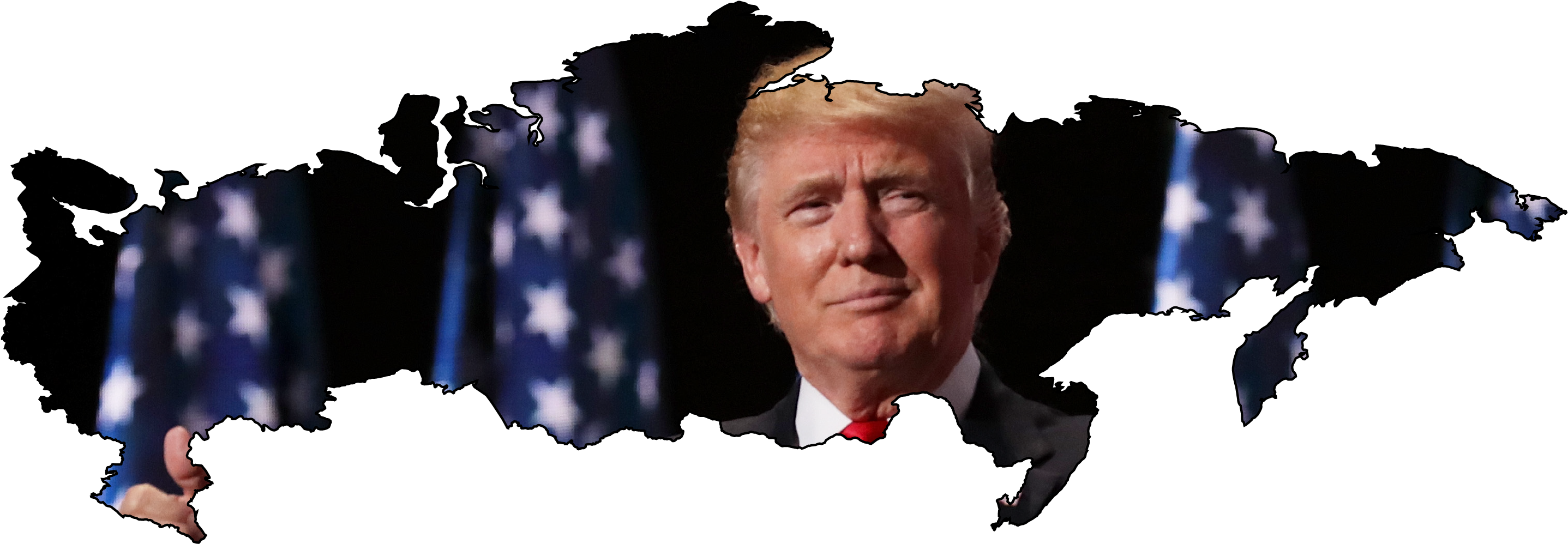 Russia - Donald Trump Won The Presidency (2917x1063), Png Download