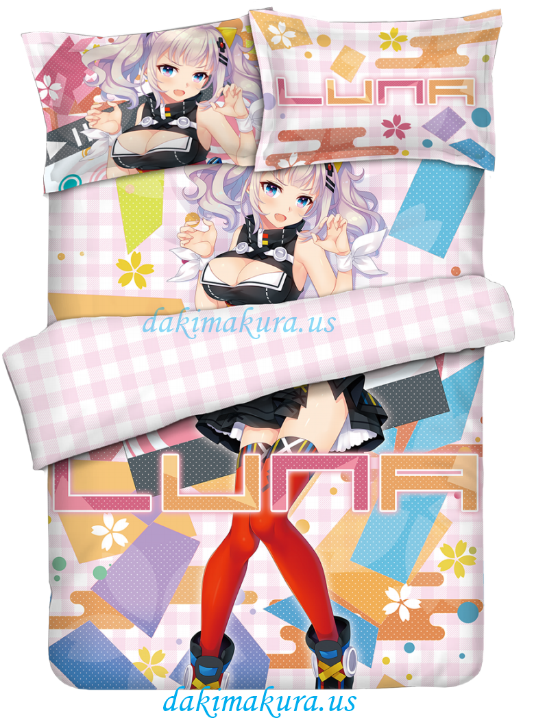 Kaguya Luna Anime Bedding Sets Bed Blanket Duvet Cover - Bed Sheet (900x1091), Png Download