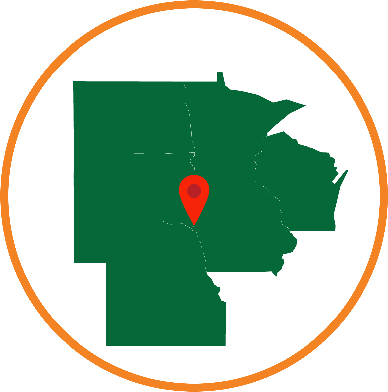 Northern Plains Us - Diagram (1545x1560), Png Download