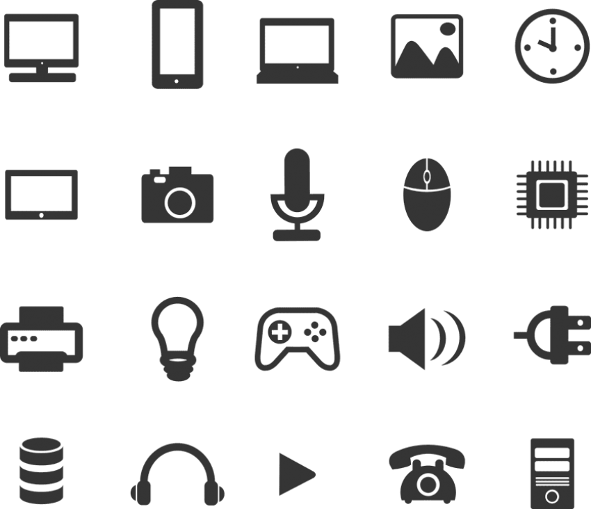 Free Png Download E Tecnologia Png Images Background - Iconos Tecnologia Png (850x732), Png Download