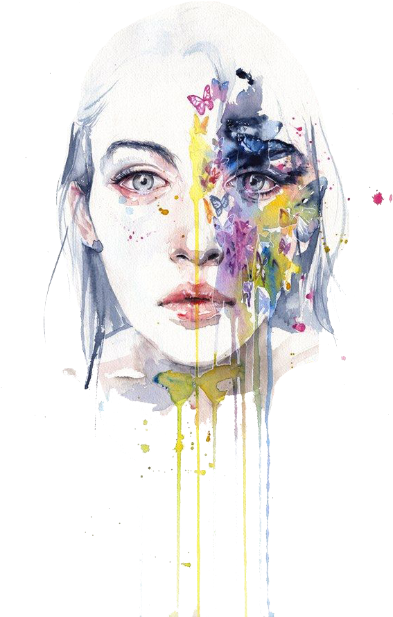 Face Art Png Free Download - Agnes Cecile Miss Bow Tie (610x932), Png Download