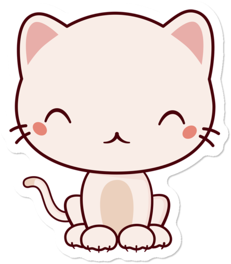 Kawaii Cute Tiger $3 - Cat (650x650), Png Download