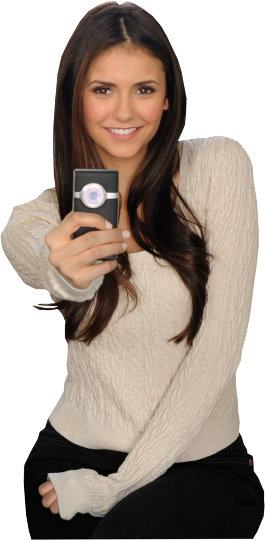 Katherine Pierce, Nina Dobrev Hair, Nina Dobrev Style, - Nina Dobrev Natural Makeup (730x1094), Png Download