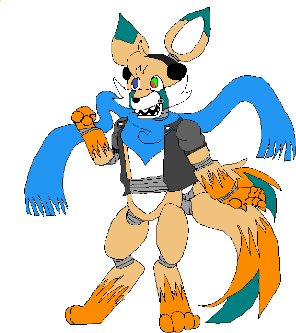 Noah The Fennec Fox Colored - Cartoon (1200x1400), Png Download