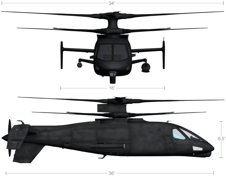 Sikorsky S-97 Attack Helicopter, Armed Forces, Raiders, - New Us Army Scout Helicopter (740x738), Png Download