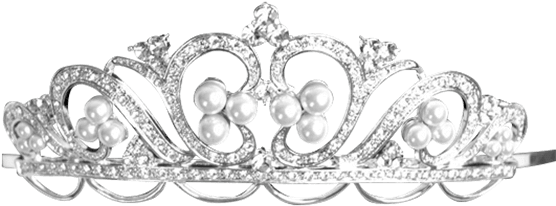 Pearl Crystal Tiara - Tiara (555x555), Png Download