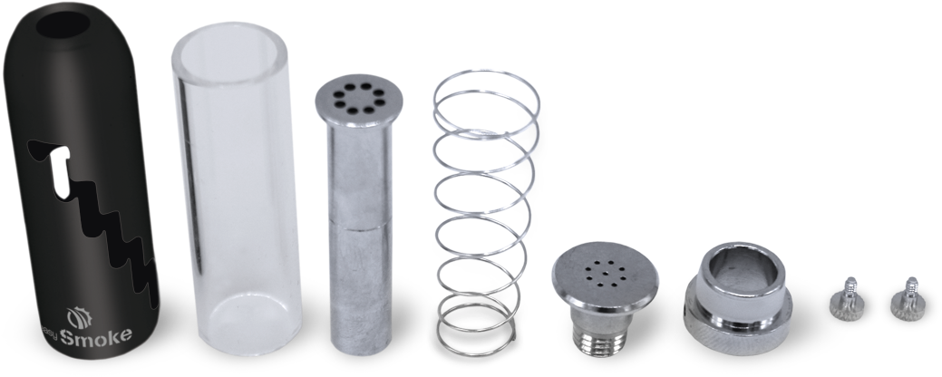 Mini Twisty Glass Blunt Aluminum Pipe For Herbs Tobacco - Tool Socket (1080x1080), Png Download