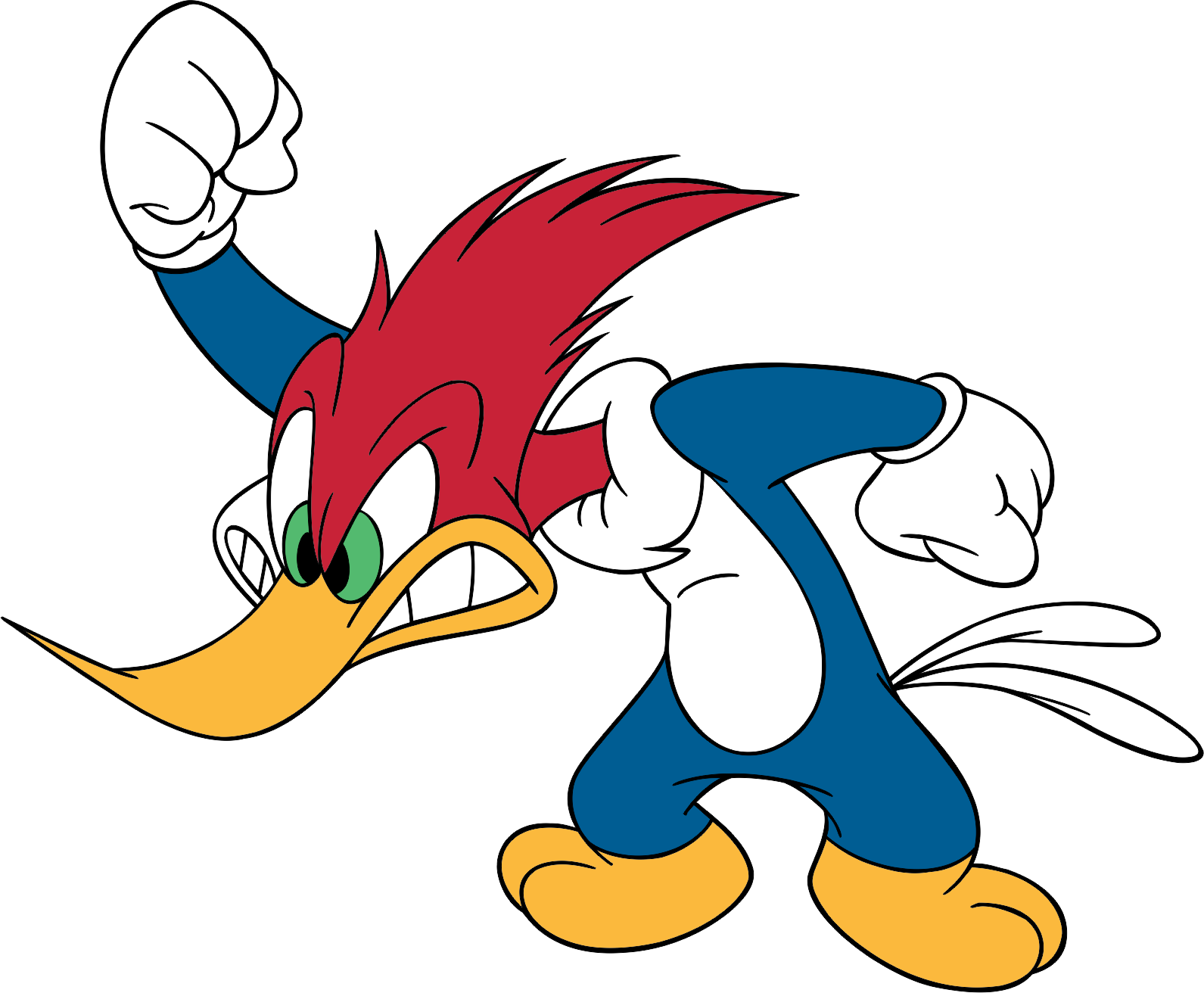 Woody Woodpecker Characters, Woody Woodpecker Cartoon - Woody Woodpecker (1591x1312), Png Download