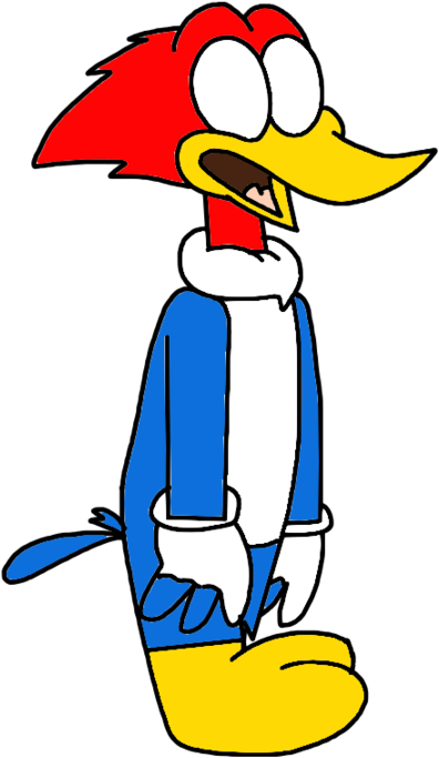 Zombie Woody Woodpecker Walking - Woody Woodpecker Vs Bendy (900x900), Png Download