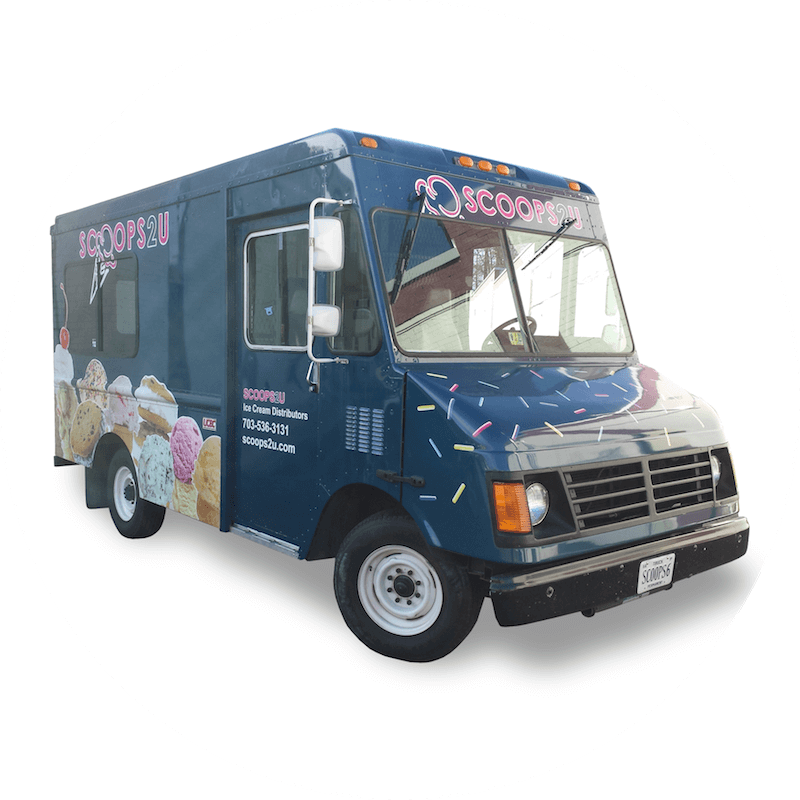 Scoops2u Ice Cream Truck - Ice Cream Truck Transparent Background (800x800), Png Download