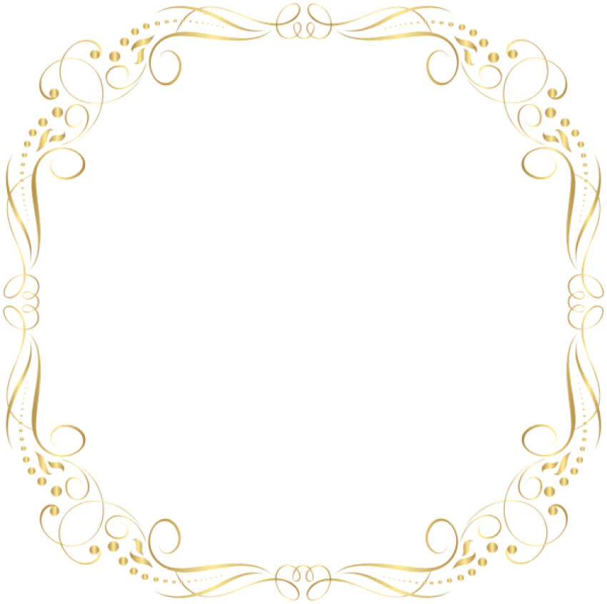 Free Png Download Border Frame Deco Clipart Png Photo (850x846), Png Download