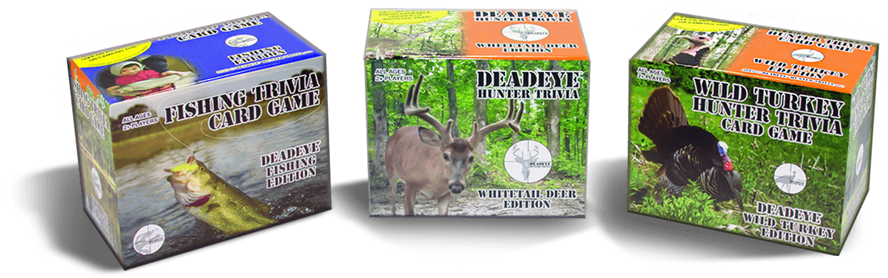 Deadeye Hunter Trivia Game Boxes - Reindeer (1249x401), Png Download