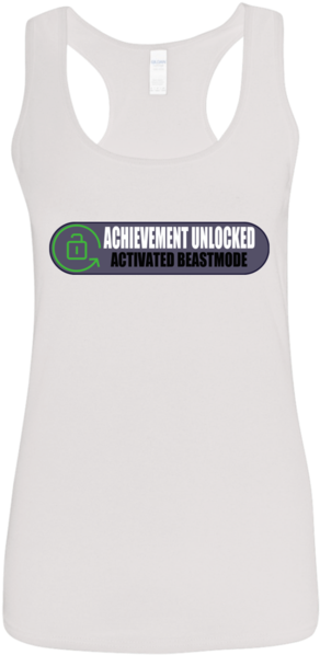 Beastmode G645rl Gildan Ladies' Softstyle Racer Fitvida - Active Tank (600x600), Png Download