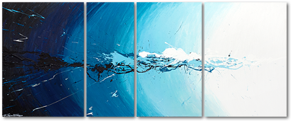 Wandbilder Mehrteilig Blau (870x421), Png Download
