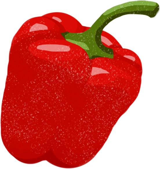 Red Pepper - Red Bell Pepper (700x650), Png Download