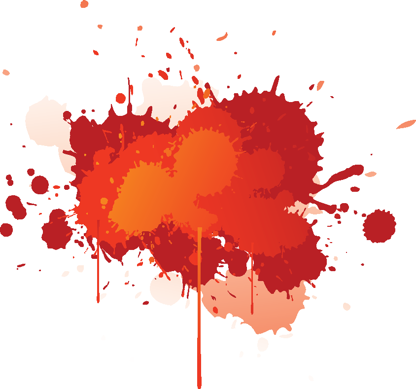 Red Splash Brush (844x789), Png Download