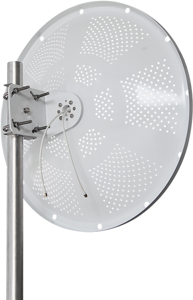 5ghz 28dbi Dual Pol Dish Antenna With Reduced Wind - Circle (650x650), Png Download