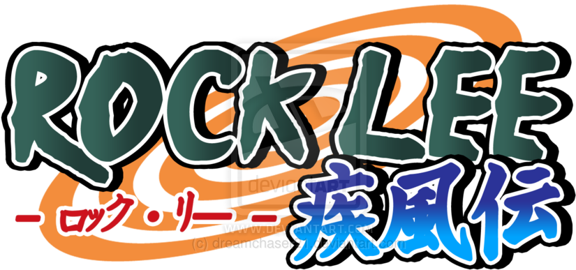 Rock Lee Logo - Naruto Rock Lee Logo (900x500), Png Download