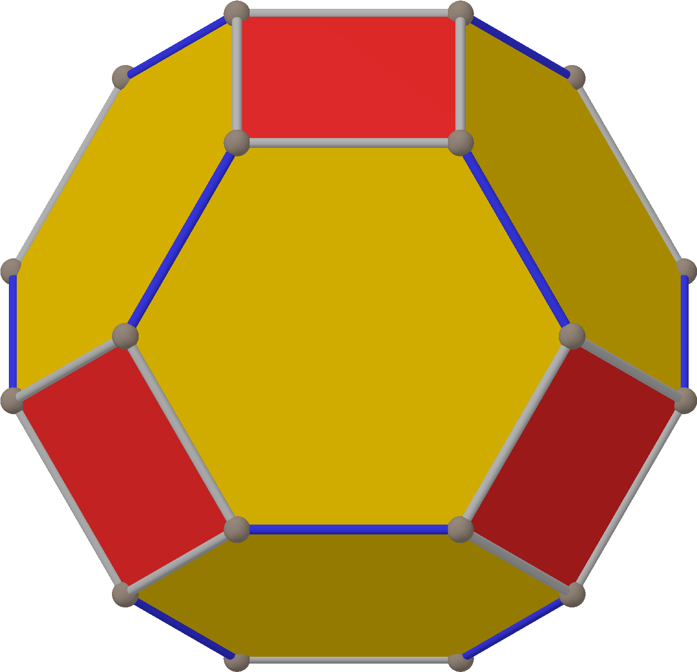 Polyhedron Truncated 8 From Yellow Max (1453x1402), Png Download