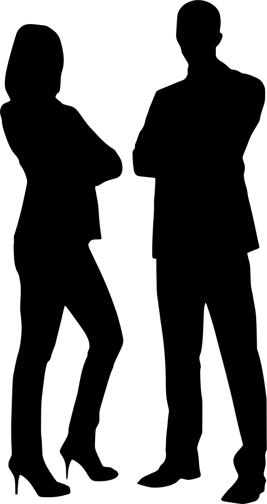 Download Png - Person Silhouette Png Business (542x1024), Png Download