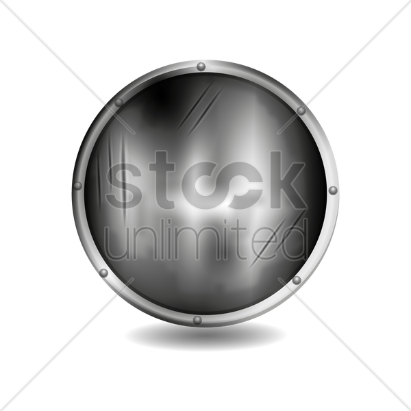 Silver Shield Png - Circle (600x600), Png Download