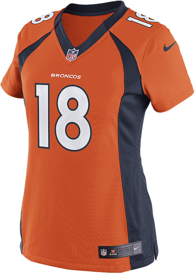 Nike Nfl Denver Broncos Women's Football Home Limited - Super Bowl 50 (1000x1000), Png Download