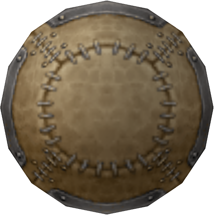 Leather Shield - Circle (701x702), Png Download