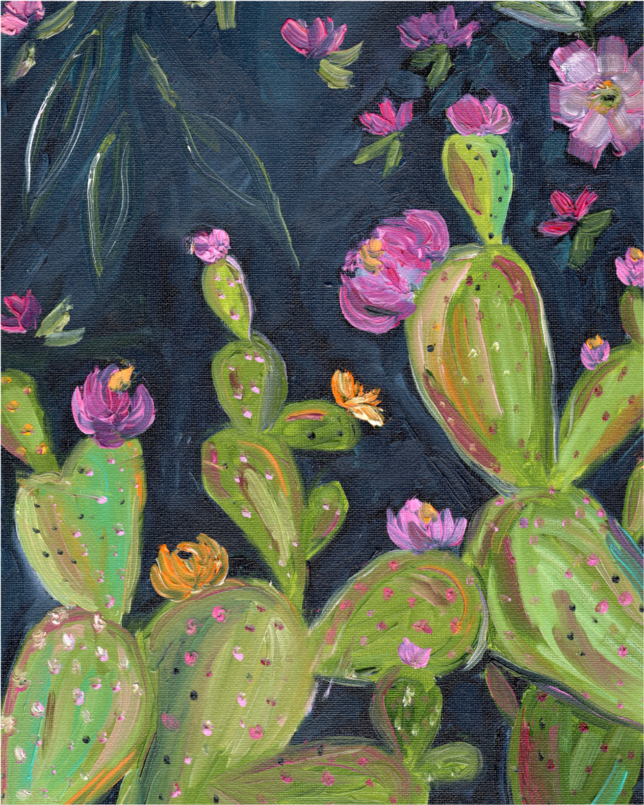 Boho Desert Art Series - Cactus (2048x2048), Png Download