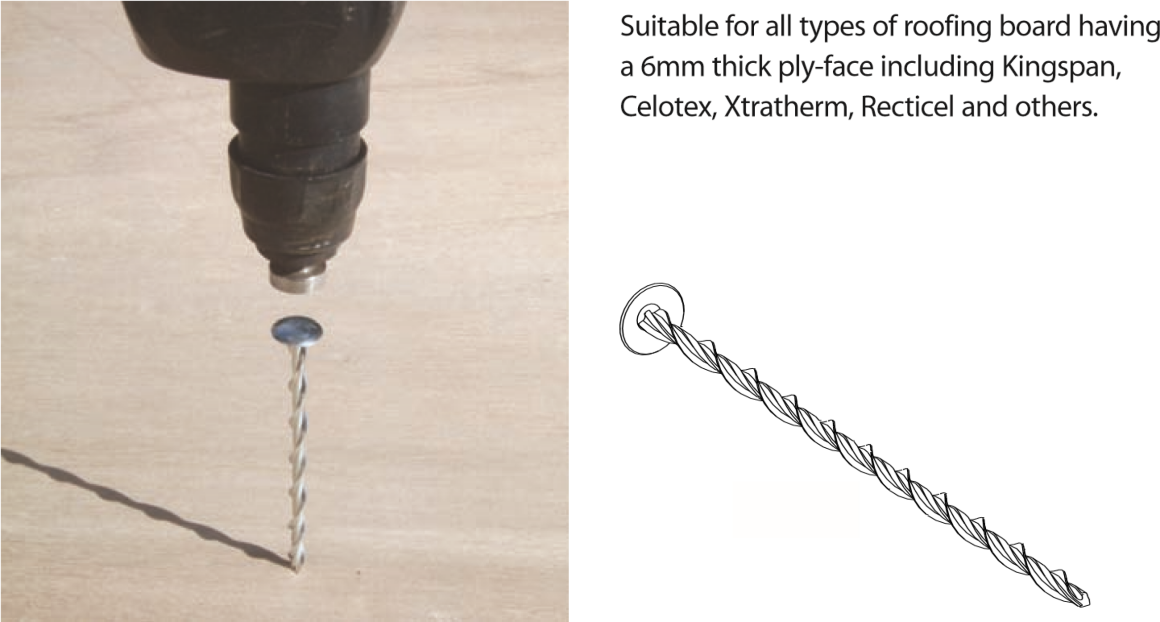How To Fix Insulated Decks - Pitched Roof Insulation Fixings (2350x1260), Png Download
