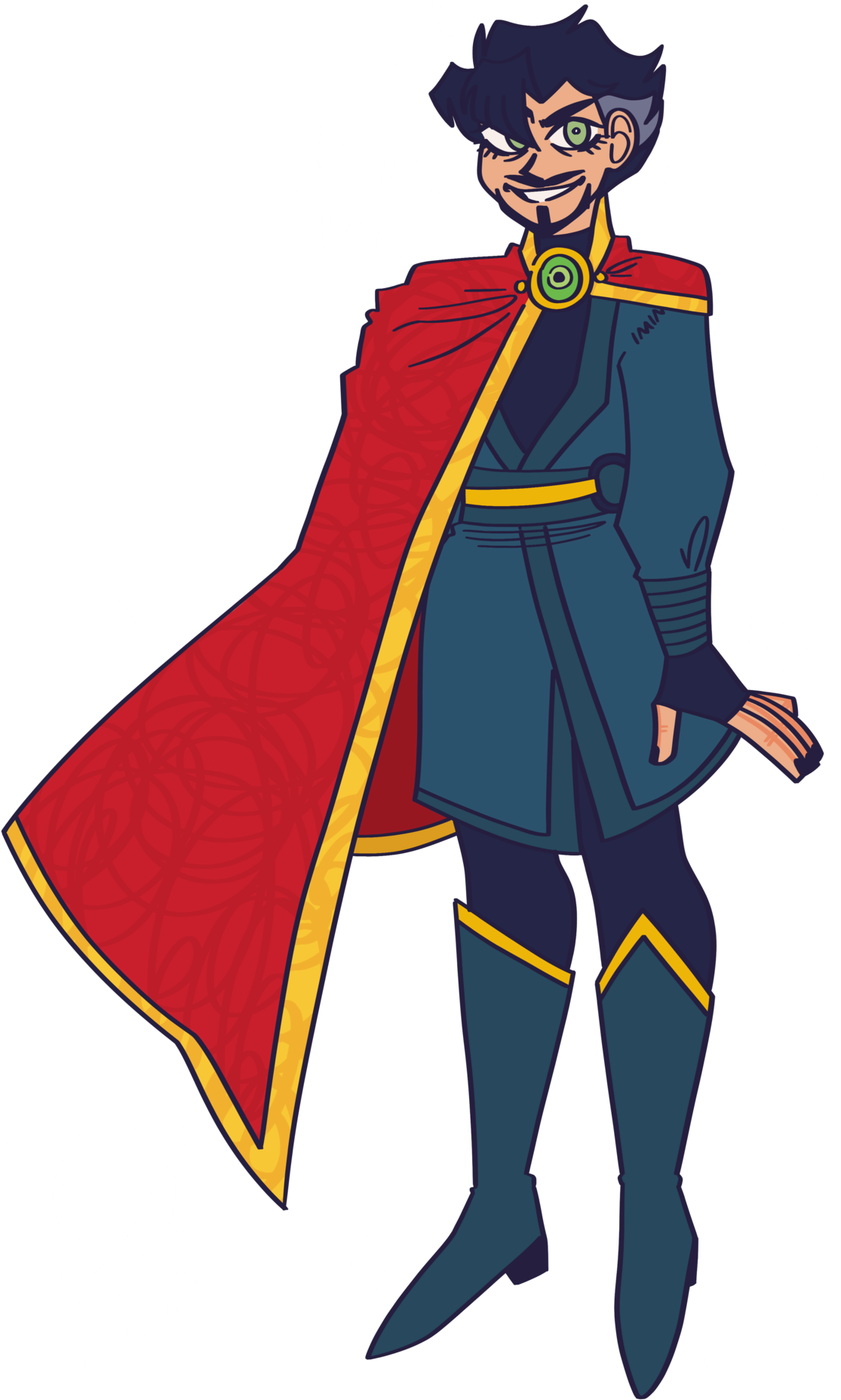 Doctor Stephen Strange Designed By Me, A Known Gay - Cartoon (1171x1920), Png Download