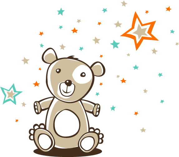 Vector Decoration Cute - Childish Backgrounds (650x650), Png Download