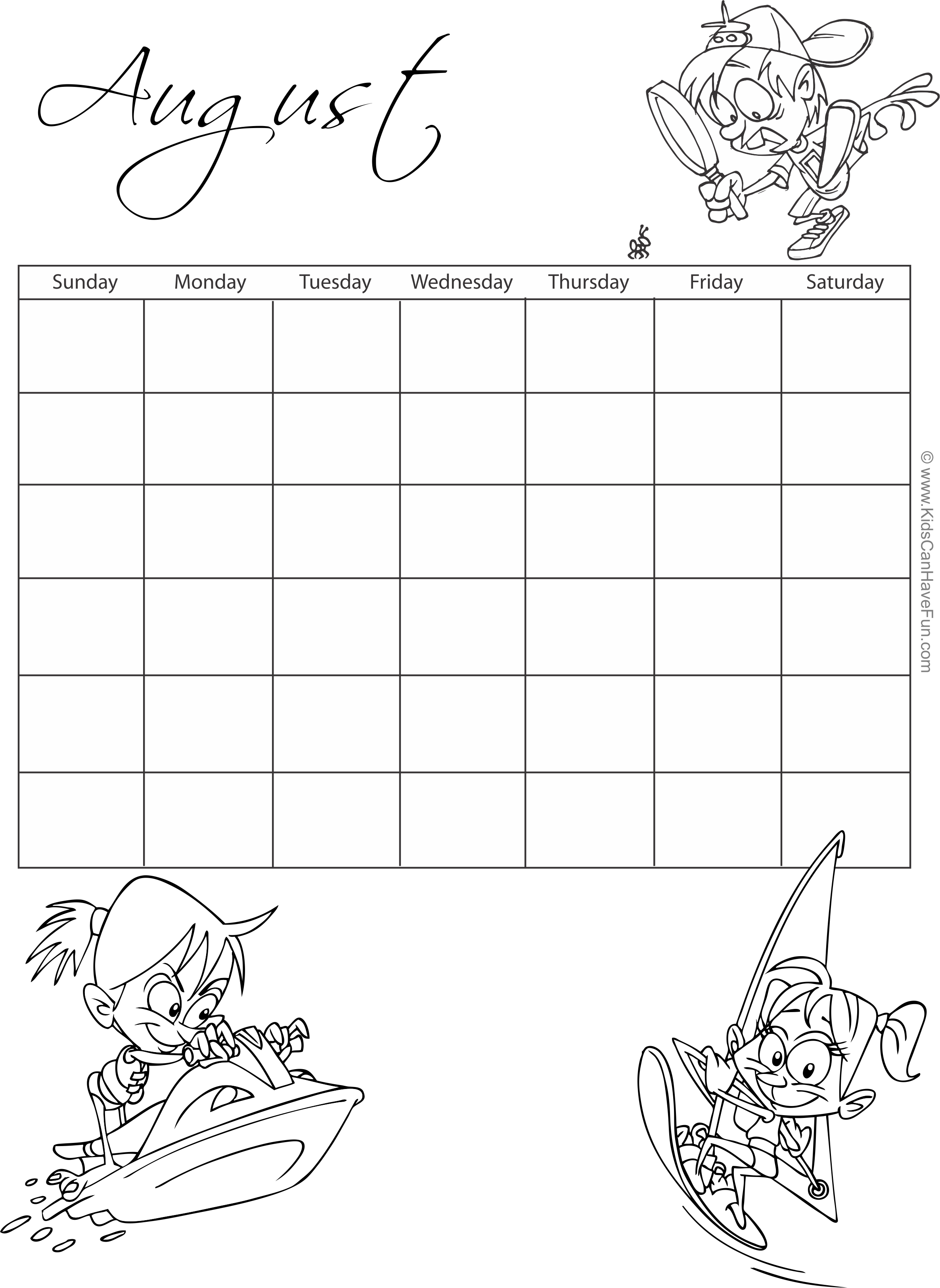 Monthly Calendar Banner Freeuse - Line Art (2371x3249), Png Download