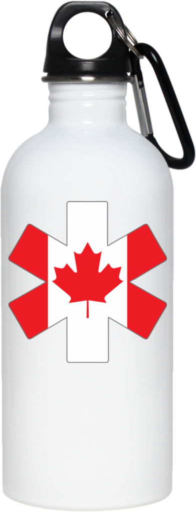 Star Of Life Canada 20 Oz Stainless Steel Water Bottle - Water Bottle (1024x1024), Png Download