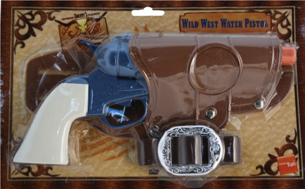 Wild West Water Pistol - Curea De Cowboy Cu Pistol (988x988), Png Download