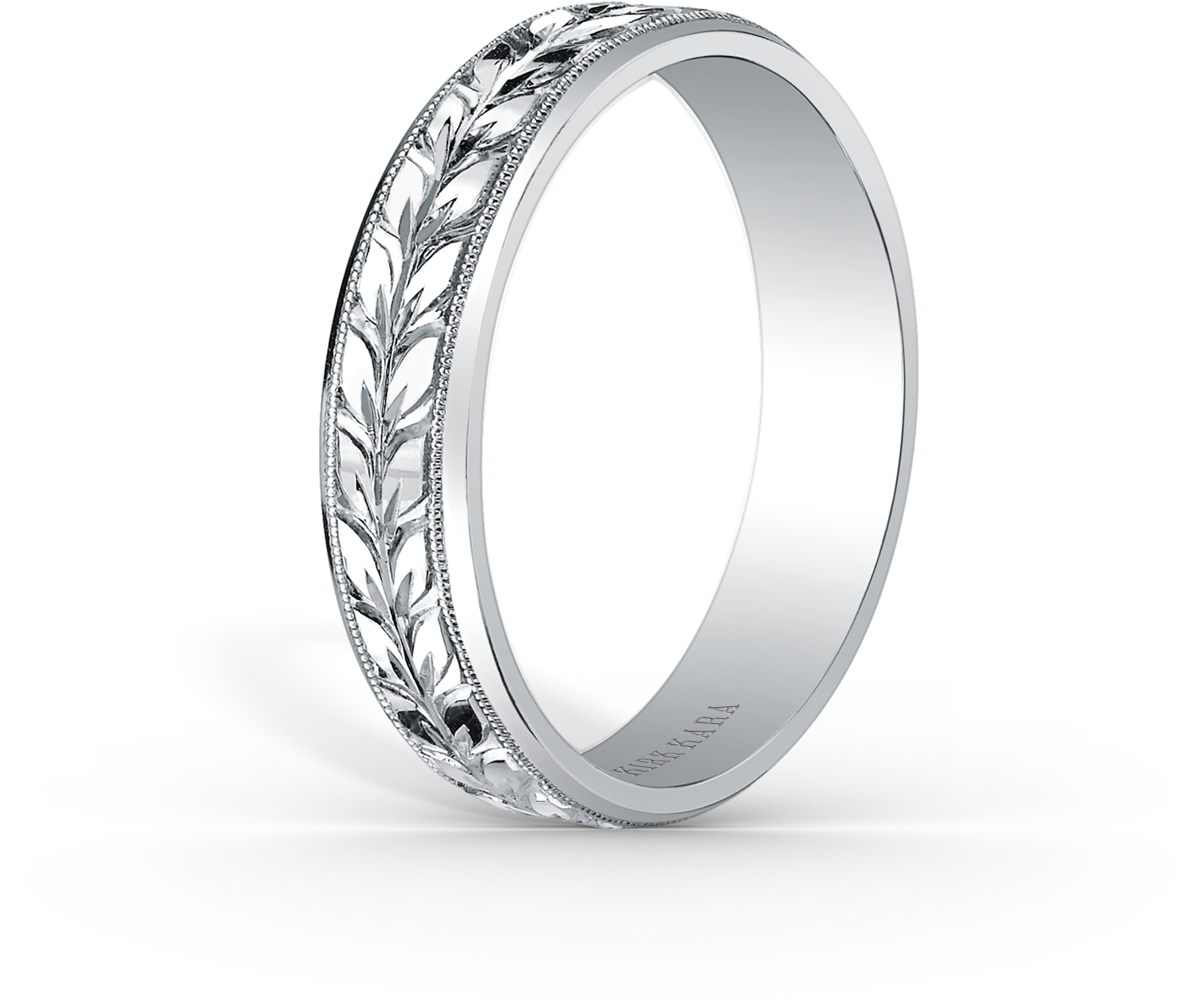 Engraved Bands For Men Kirk Kara - Engraving Designs Wedding Bands (1500x1500), Png Download