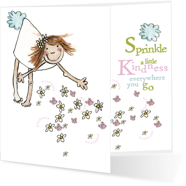 Sprinkle A Little Kindness Everywhere You Go - Cartoon (750x750), Png Download