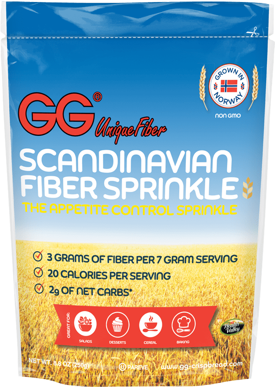 Gg Scandinavian Fiber Crispbread Bran Sprinkles - Gg Fiber Sprinkles (572x800), Png Download