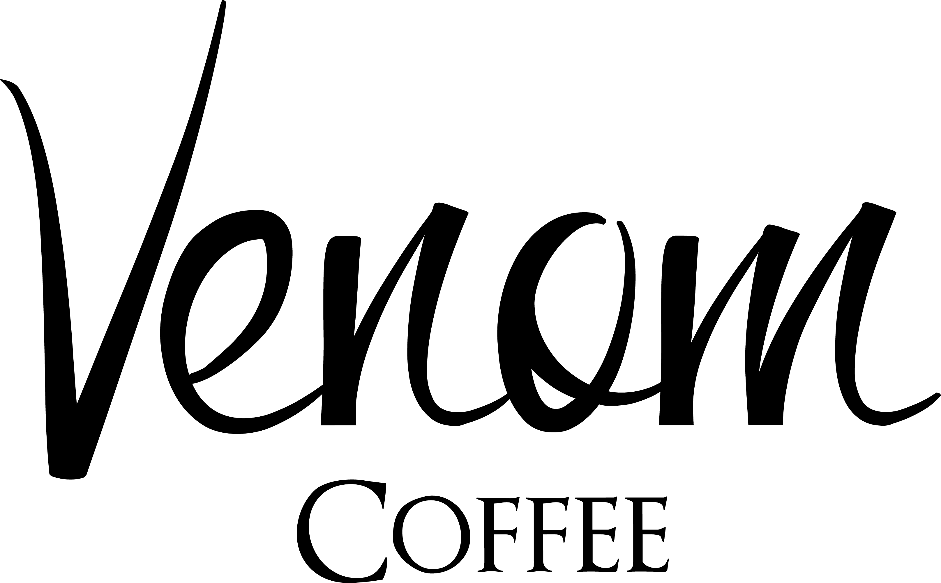 Venom Coffee - Calligraphy (3231x2005), Png Download