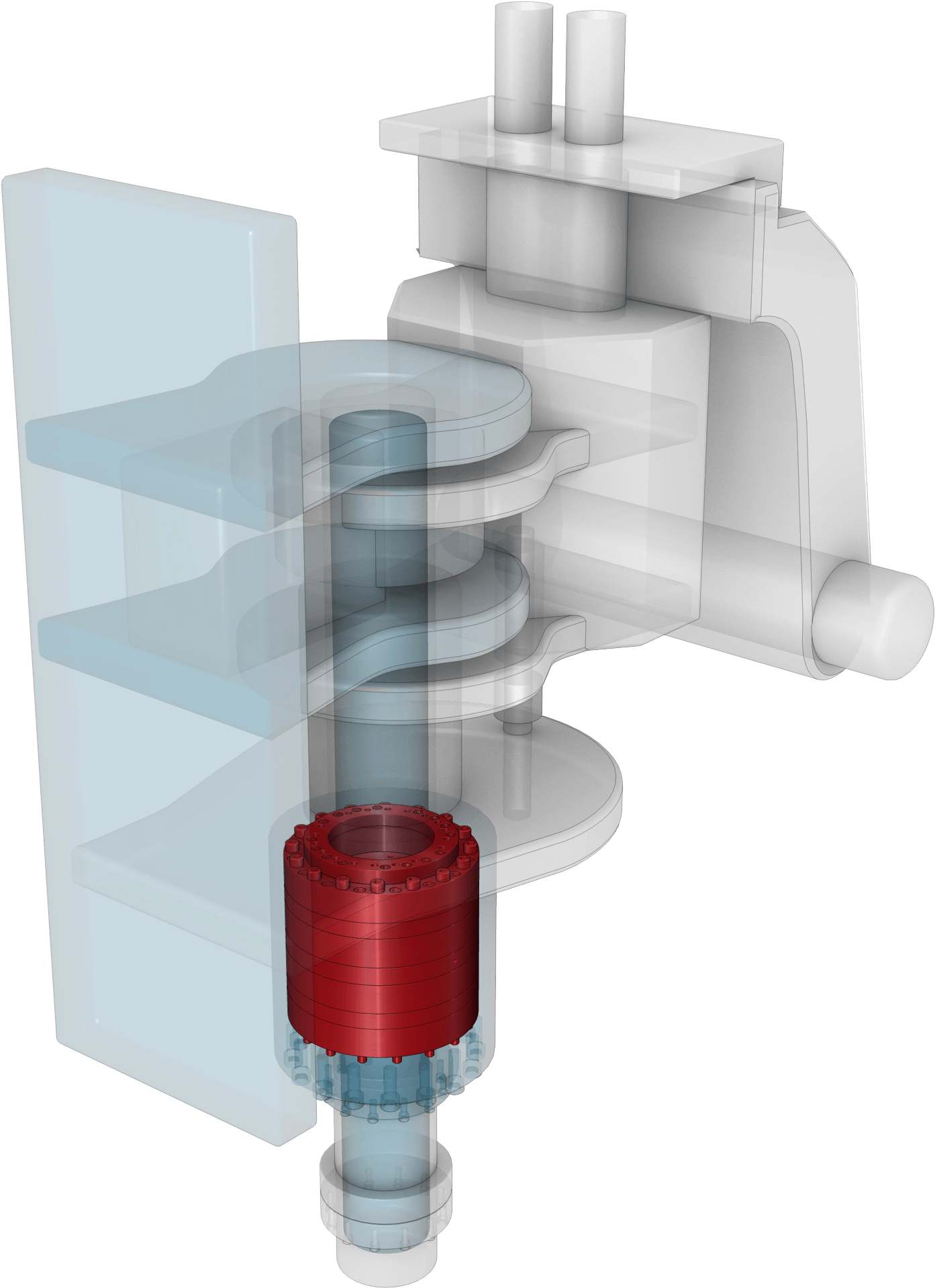 Swing Brake In Hydraulic Drills - Nipple (1464x1980), Png Download