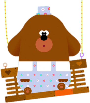 Download Duggee On Broken Swing Clipart Png Photo - Cartoon (850x479), Png Download