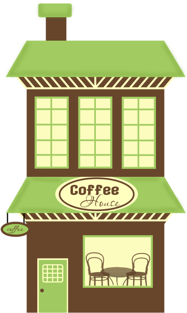 Cartoon Town, Building Silhouette, Village Houses, (618x1024), Png Download