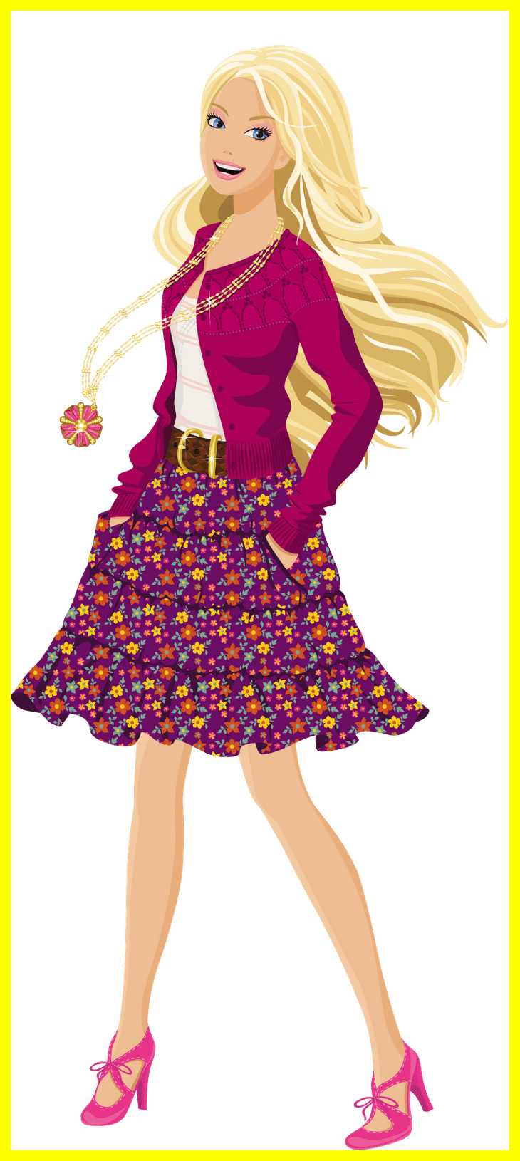 Png Free Library Incredible For U Png Teen Dolls Clip - Barbie Png (730x1630), Png Download