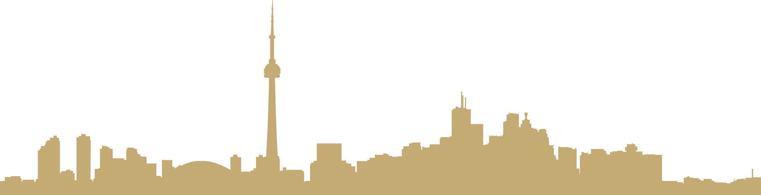 We Stand By Our Clients & Support Their Success - Toronto (2461x631), Png Download