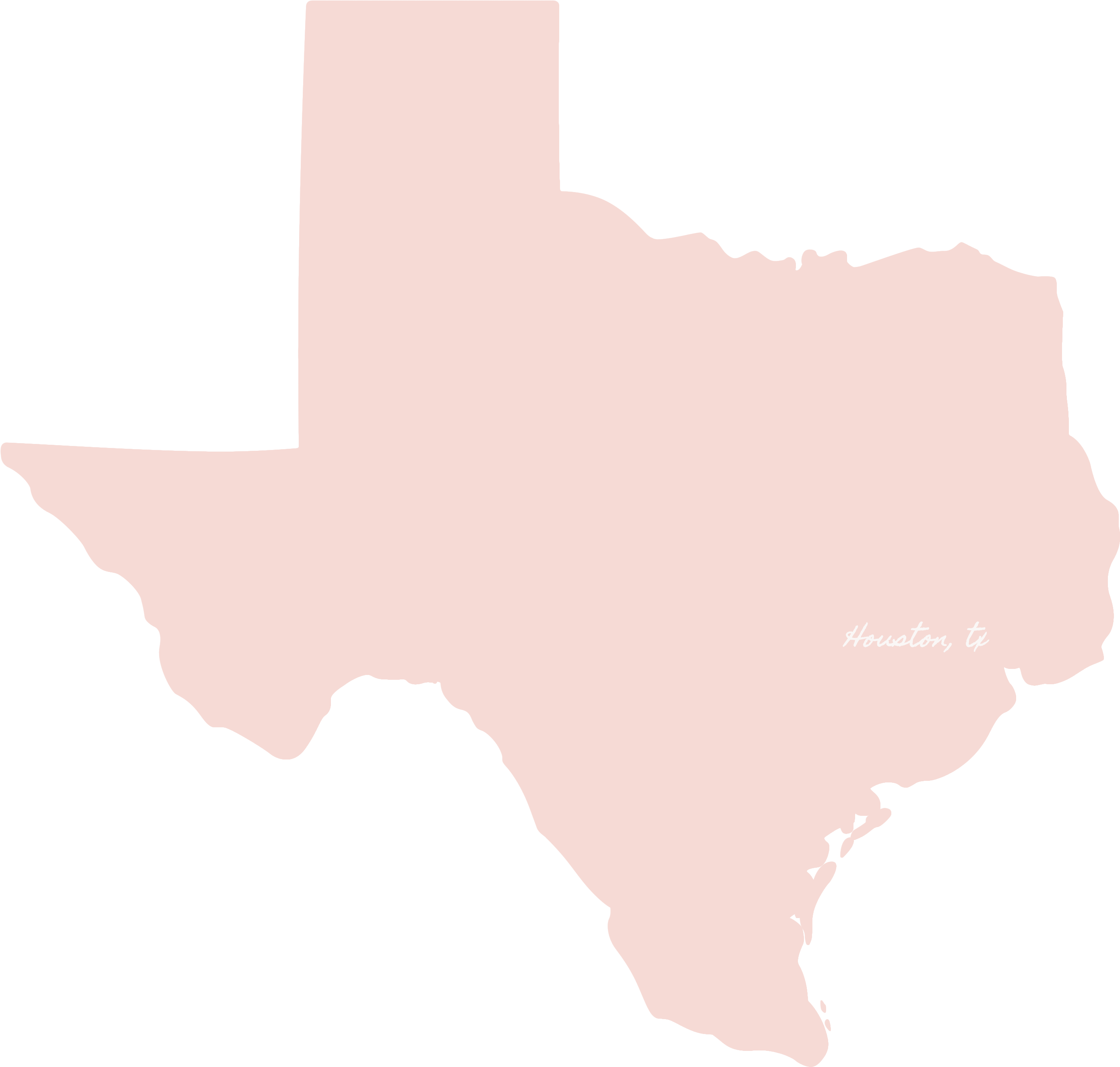 Wedding Photographer Houston, Texas - Trinity River On A Texas Map (2925x2776), Png Download