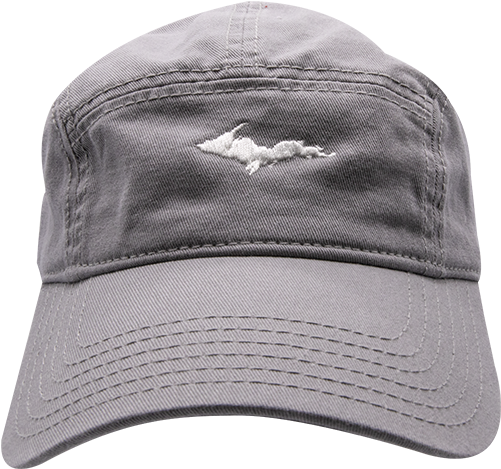 Hat - "u - P - Silhouette" Gray Cotton Twill 5-panel - Baseball Cap (600x600), Png Download