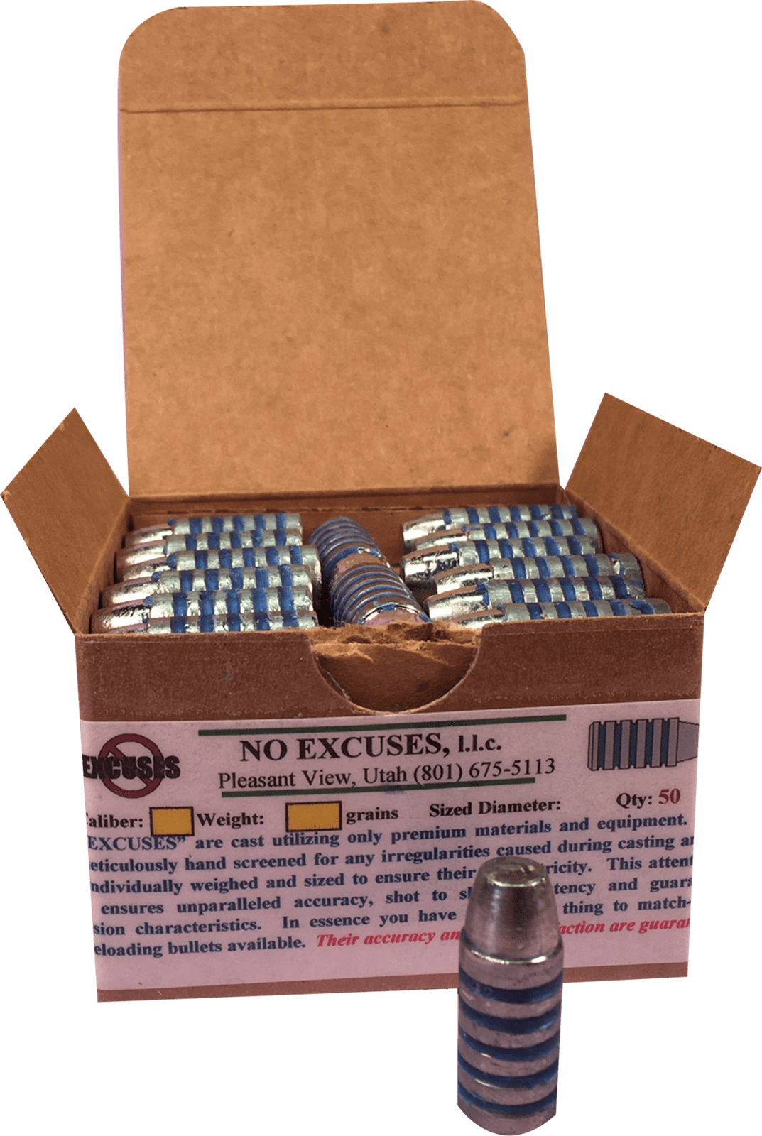 45 Caliber 460 Grain - Box (1073x1600), Png Download